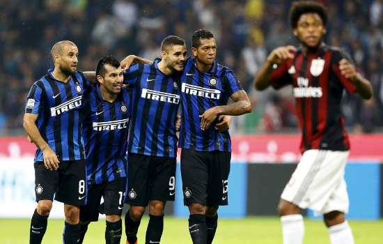  米兰德比战国际米兰绝杀AC米兰  